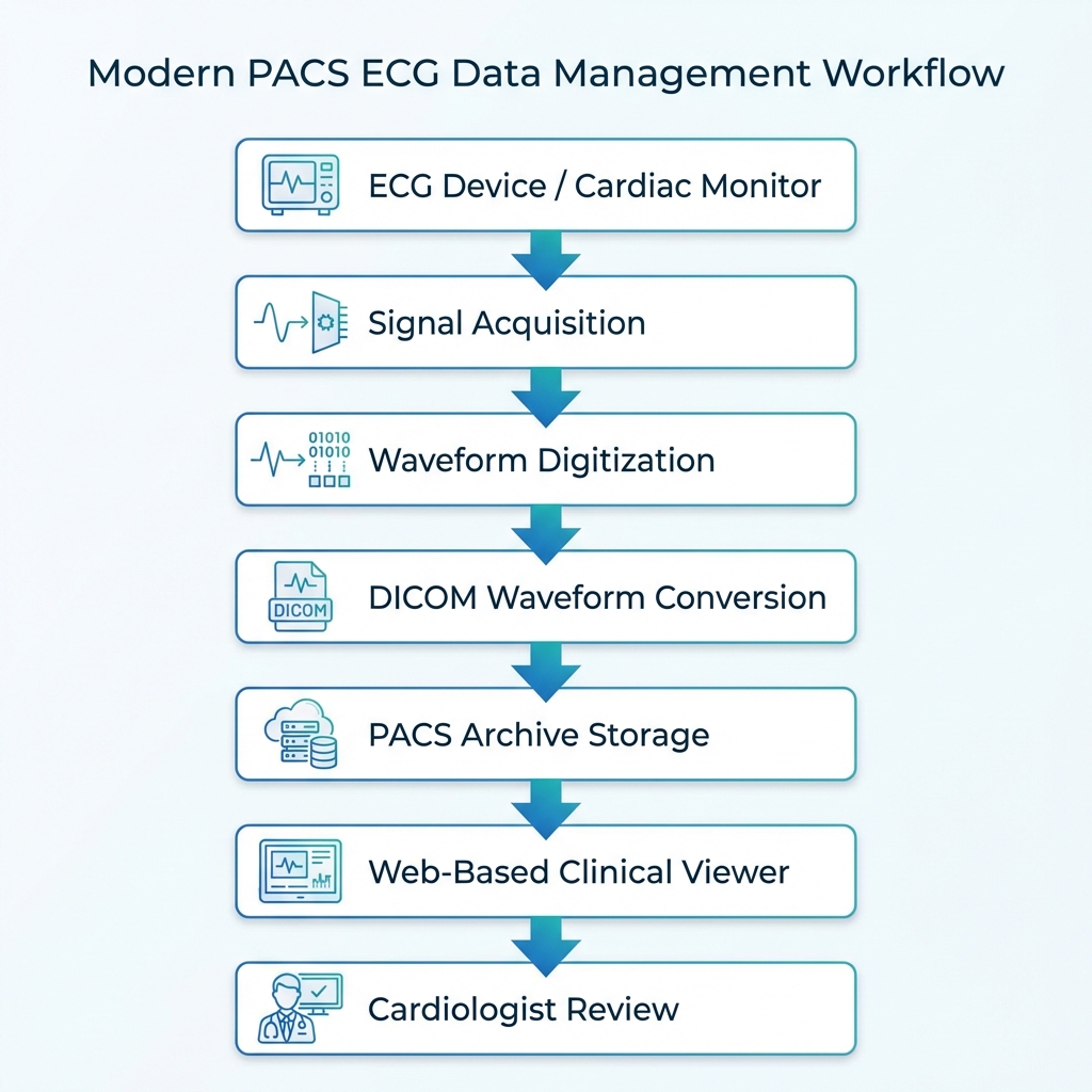 Come vengono gestiti i dati ECG nei moderni sistemi PACS - PostDICOM
